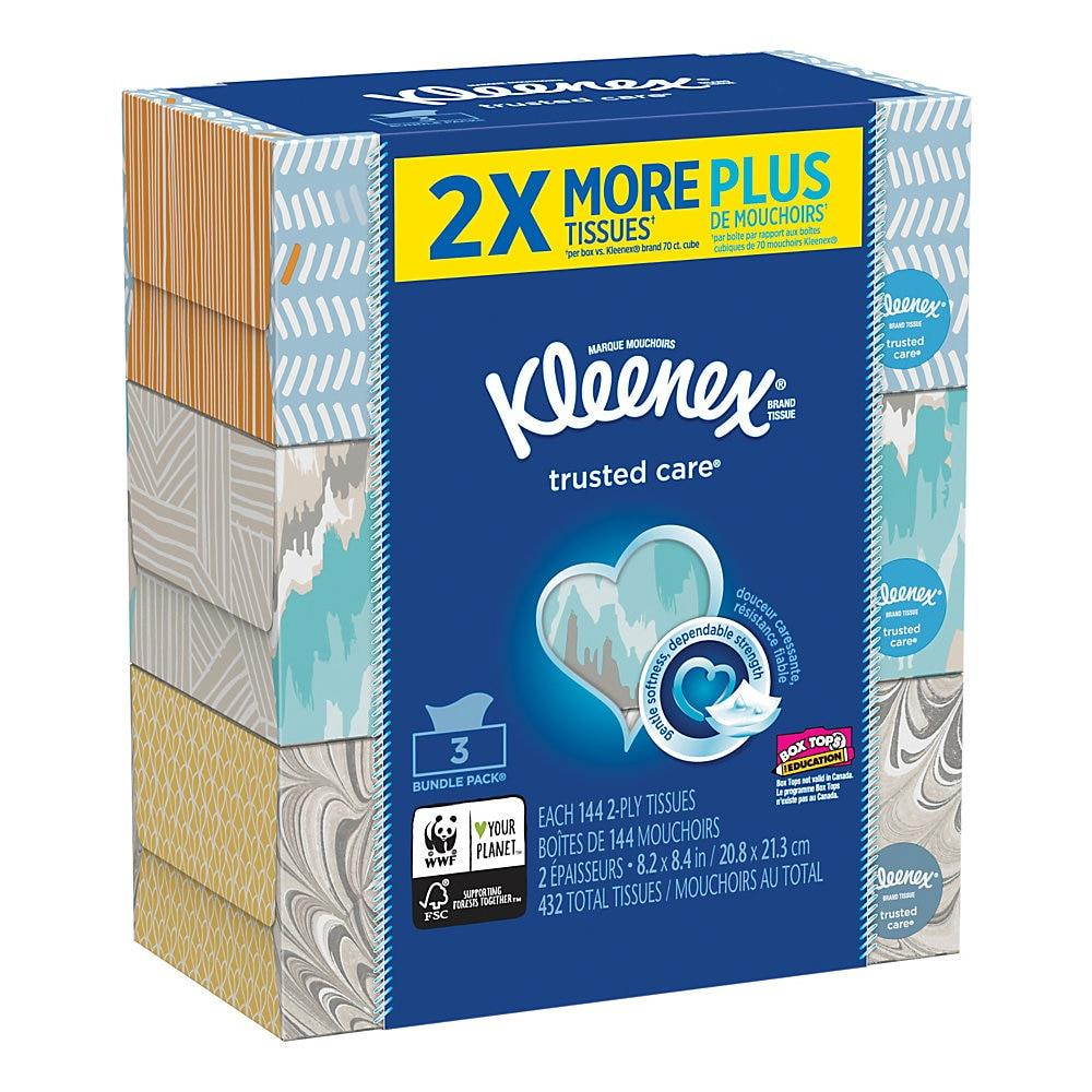 Kimberly-Clark 145ct 3 Pack Kleenx Tissue 50219 Pack of 12