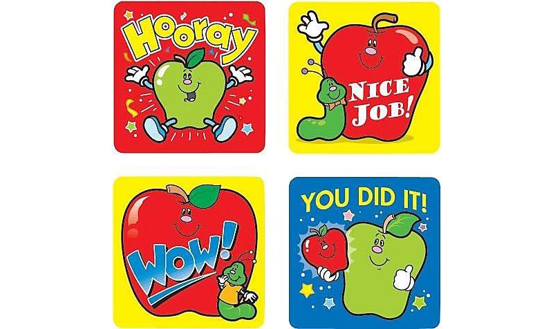 CARSON-DELLOSA Apples Motivational Stickers 601