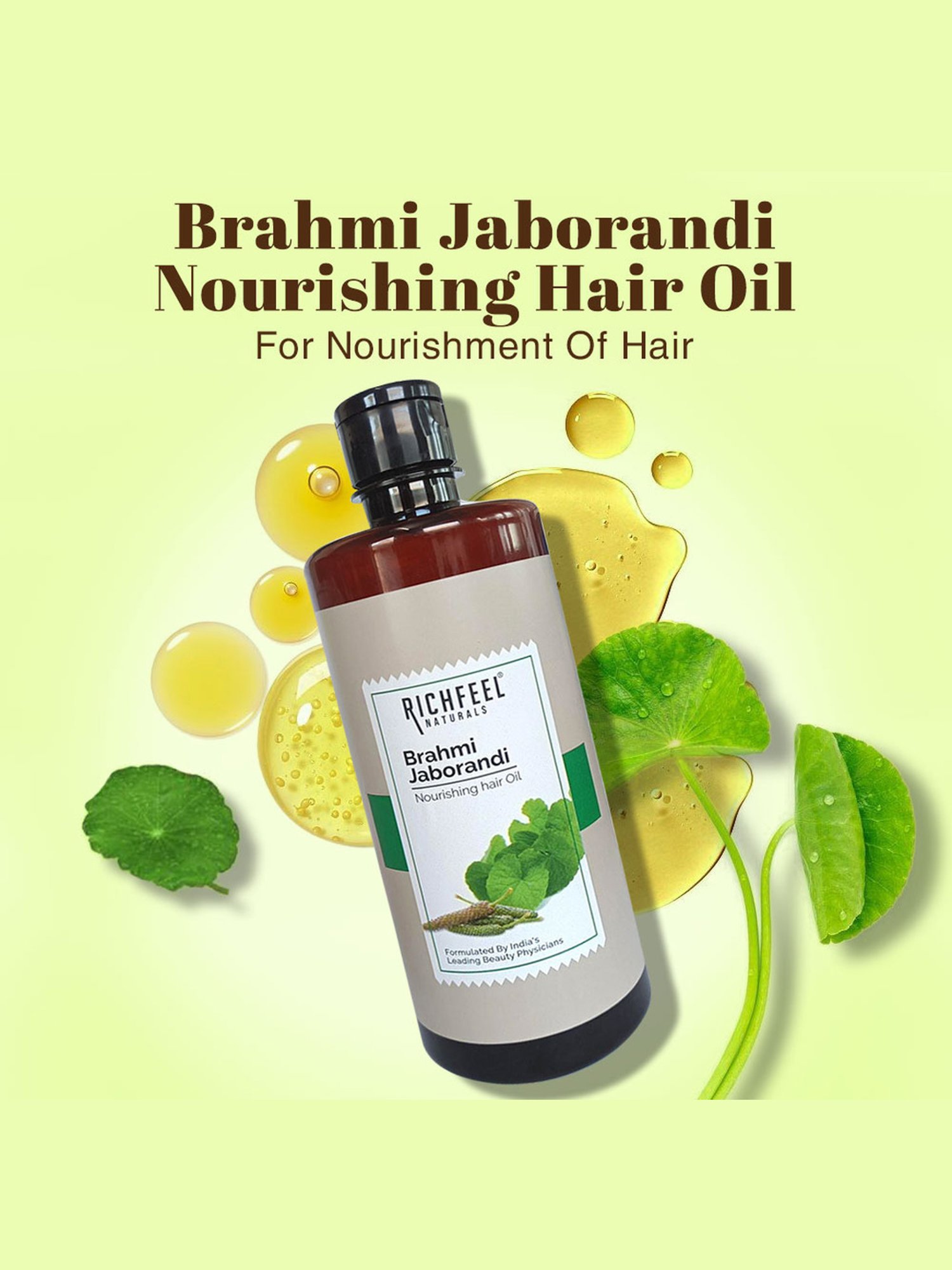 Richfeel Brahmi Jaborandi Hair Oil - Pack of 3