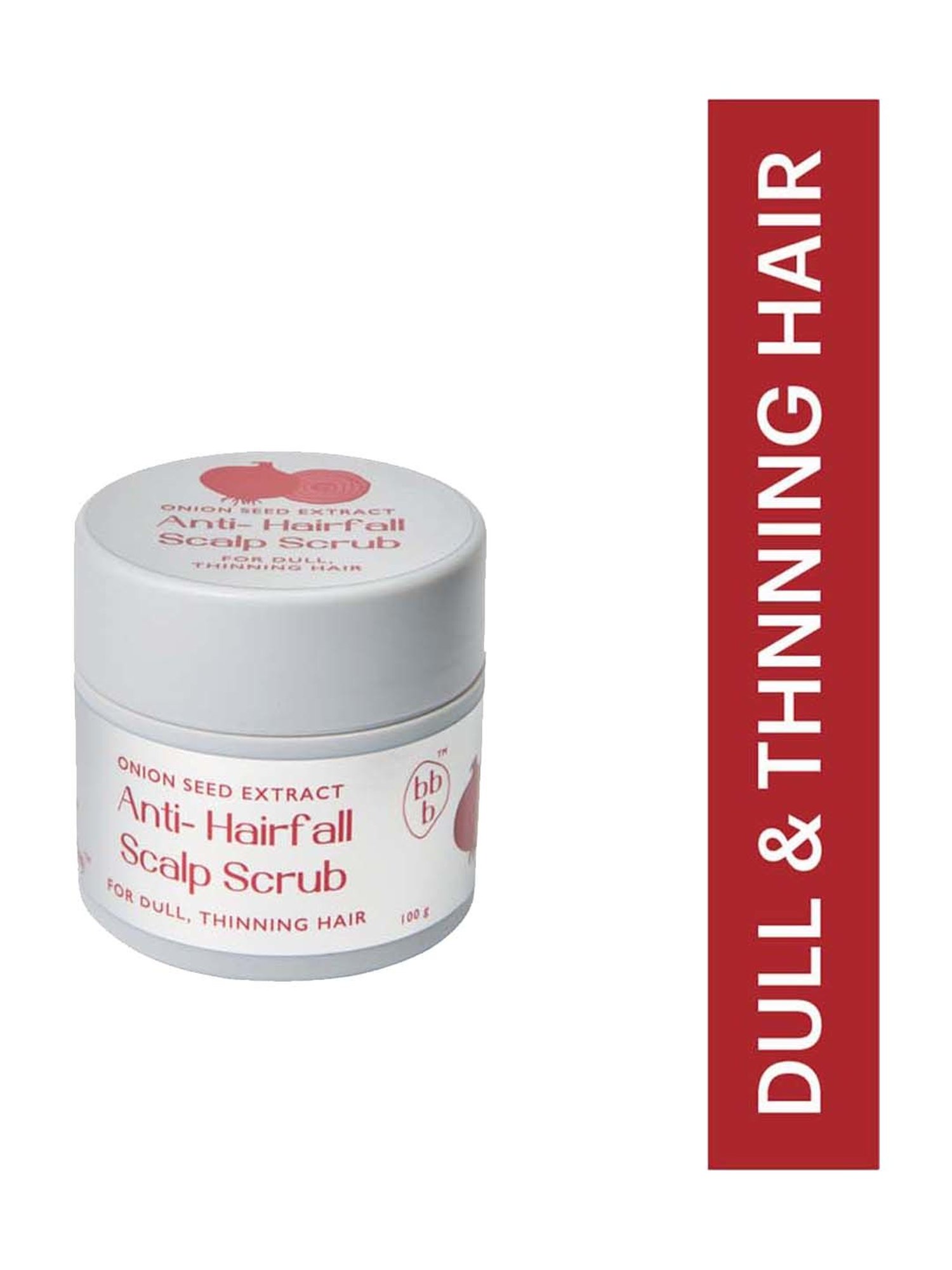 bbb Better Body Bombay Onion Seed Extract Anti-Hairfall Scalp Scrub - 100 gm