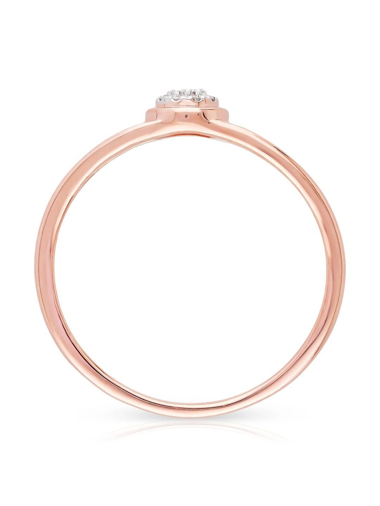 Mia By Tanishq Nature's Finest 14k Yellow Zigzag Treasures Gold Diamond Ring