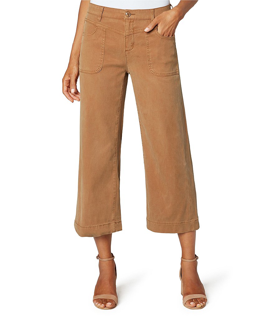 Liverpool Los Angeles Chloe Wide Leg Cropped Relaxed Stretch Jeans