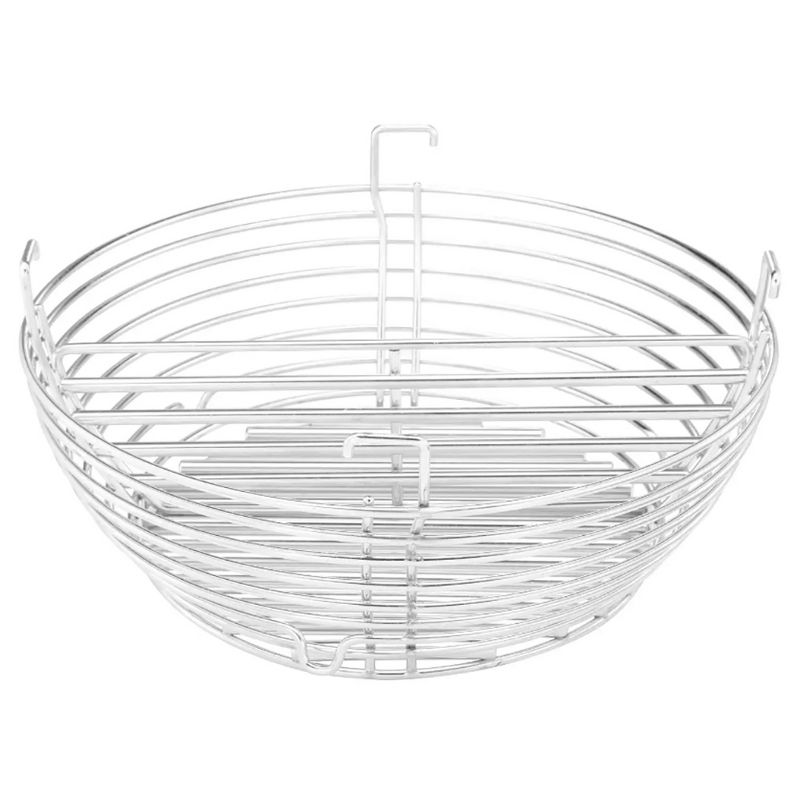 Kamado Joe Versatile 304 Stainless Steel Rustproof Charcoal Sifting Basket Outside Grill Accessory for 18" Cooking Surfaces