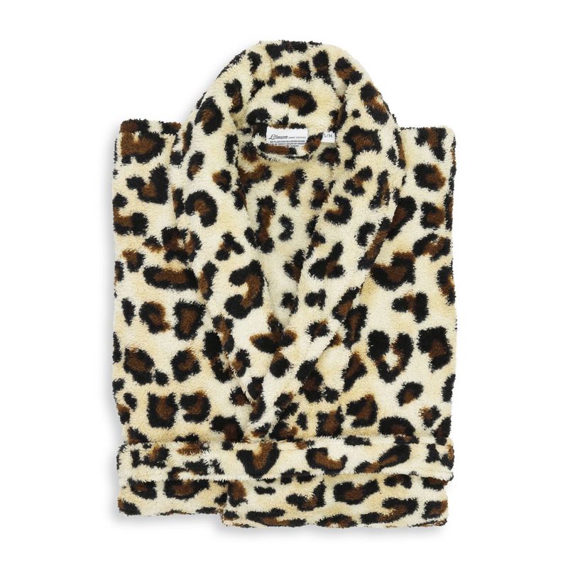 L/XL Women's Bathrobe Leopard - Linum Home textiles