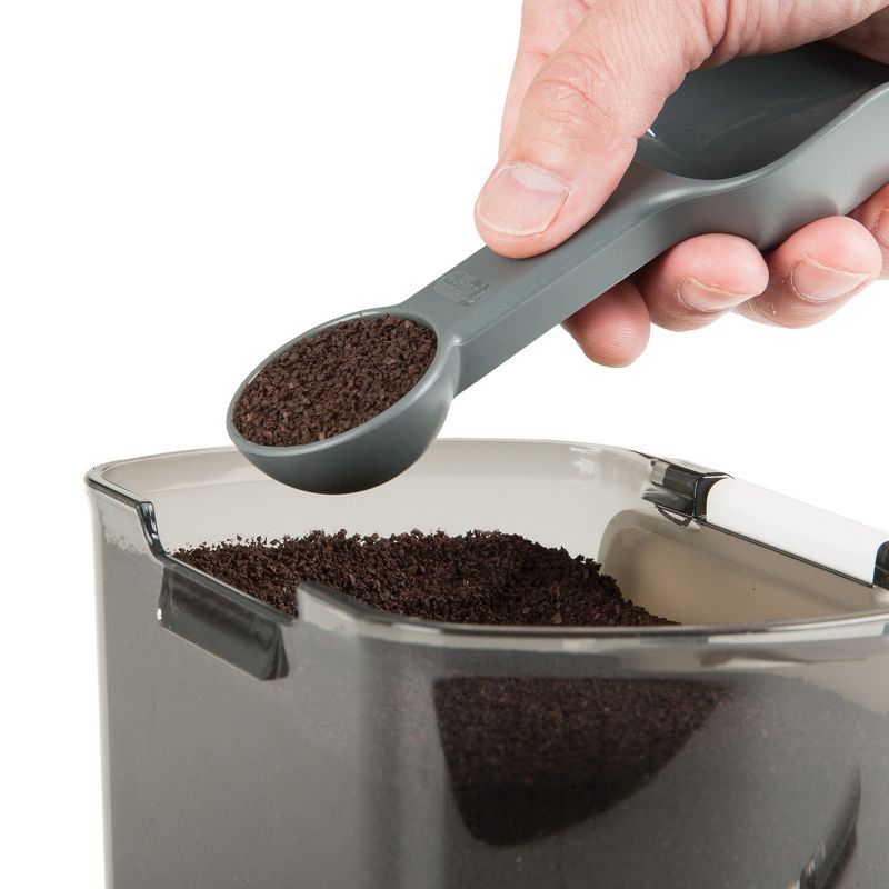Progressive International PKS-601PIC 4-Quart Large Coffee ProKeeper Storage Container with Dual Scoop, Tinted
