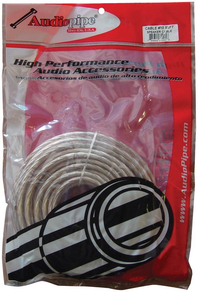 New Audiopipe Cable1050 10 Ga 50' Spool Car Audio Speaker Cable 10 Gauge