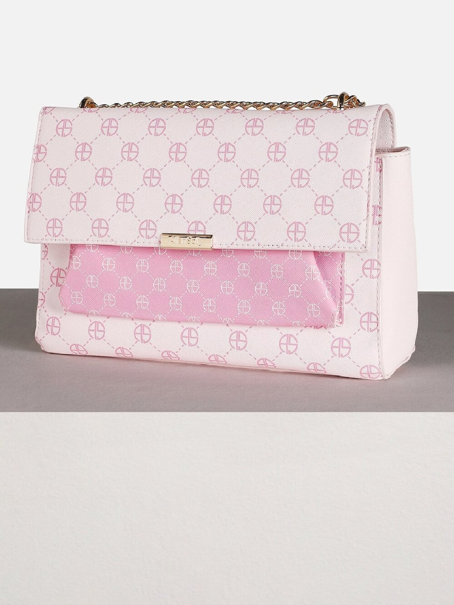 Allen Solly Pink Printed Sling Handbag