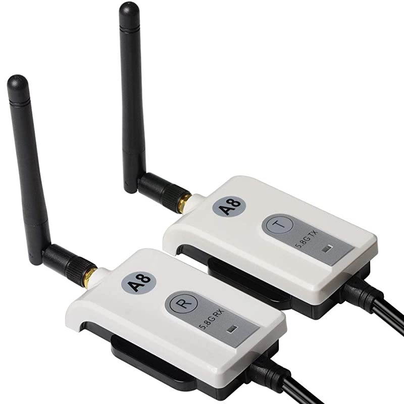 TR10 5.8G Wireless Color Video Transmitter and Receiver Update Long Range Kit for The Vehicle Backup Camera and Car Rear View Parking Monitor