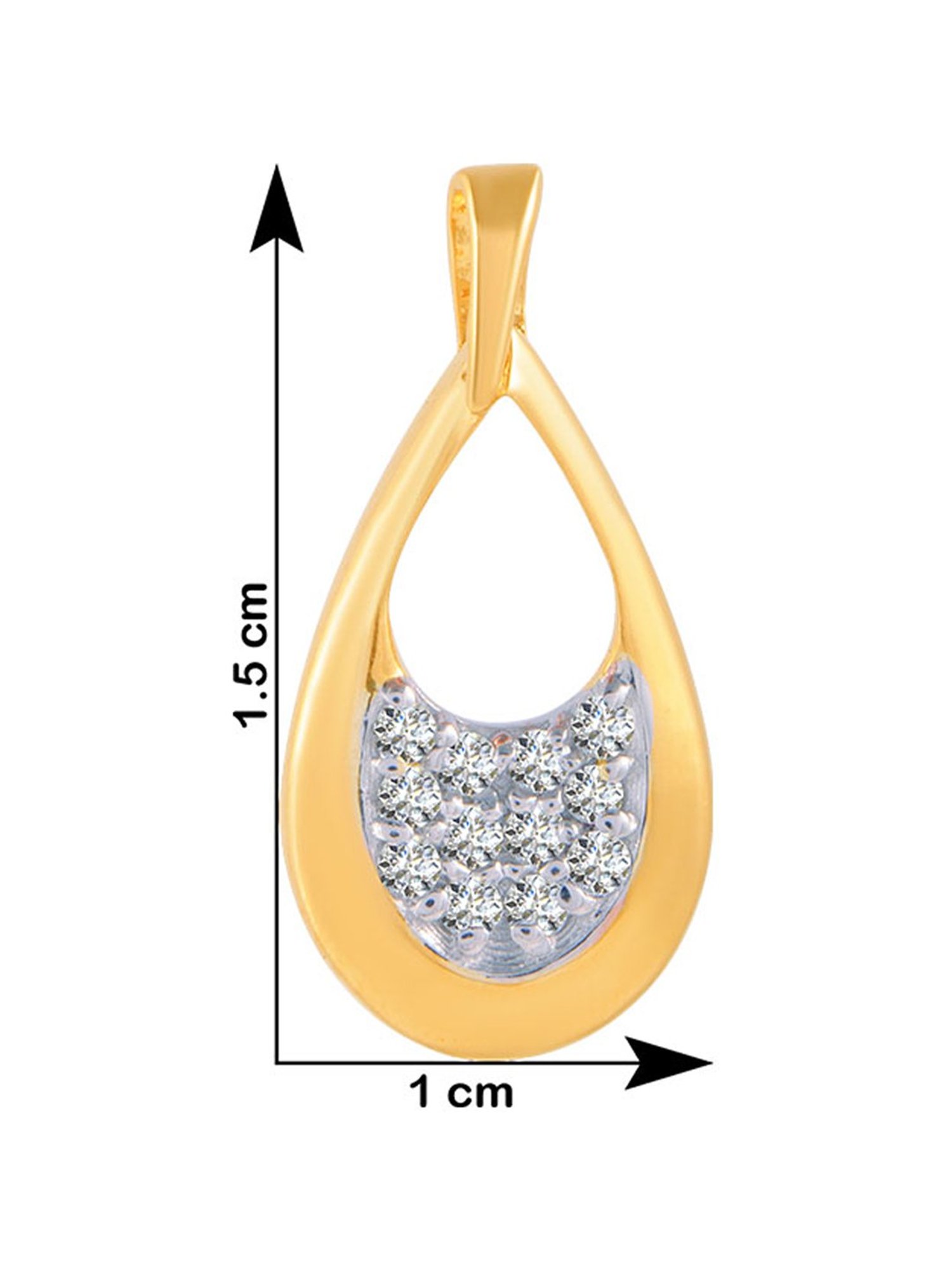 P.C. Chandra Jewellers 18 kt Gold & Diamond Earrings