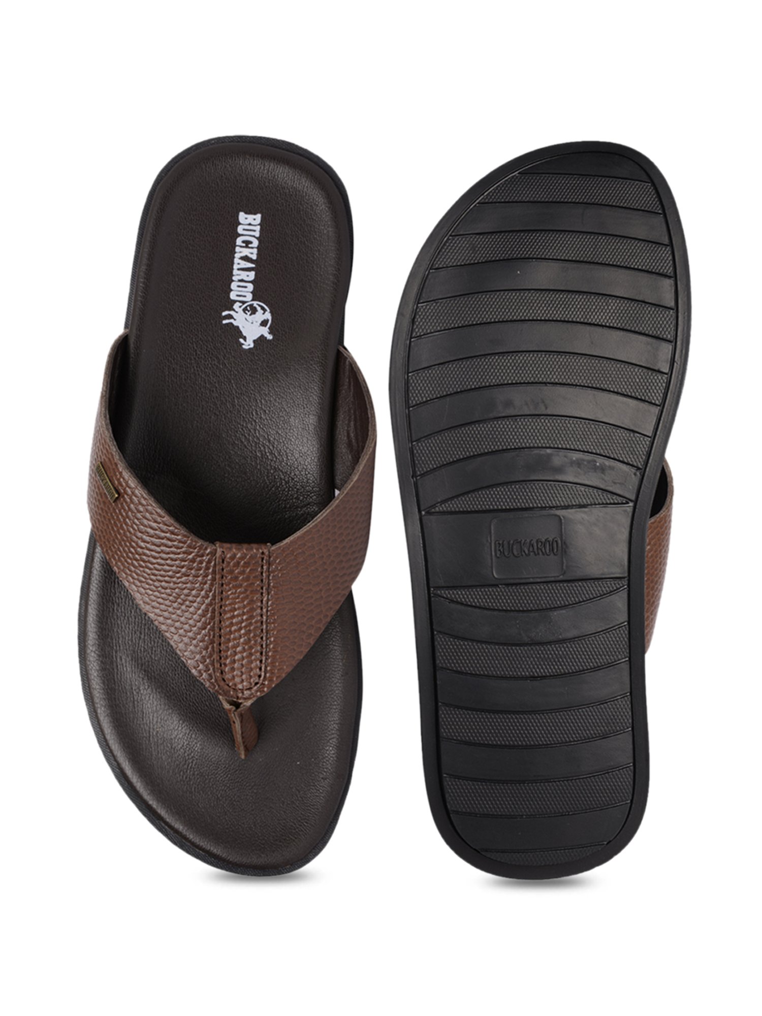 Buckaroo Men's NIMBUS NX Brown Thong Sandals