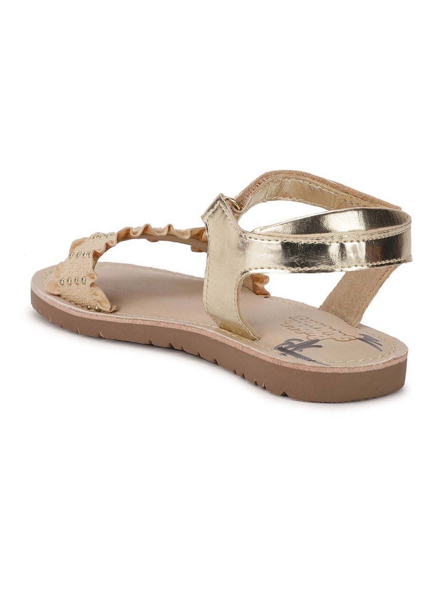 Bubblegummers by Bata Kids Beige Ankle Strap Sandals
