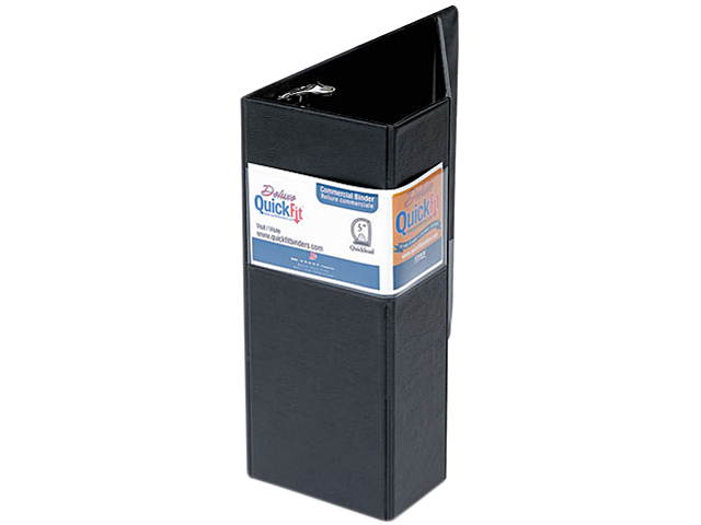 Stride 29071 Quick Fit D-Ring Binder, 5" Capacity, Black