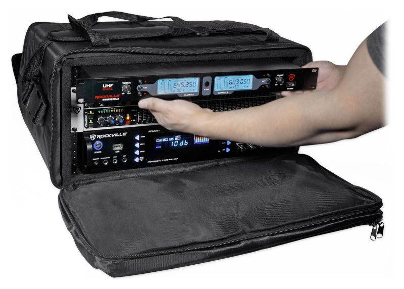 RRB50 5U Rack Bag Double-Sided Case with 12" Depth + Shoulder Strap