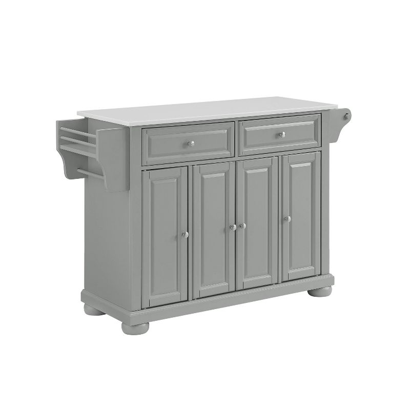 Alexandria Granite Top Kitchen Island/Cart Gray - Crosley