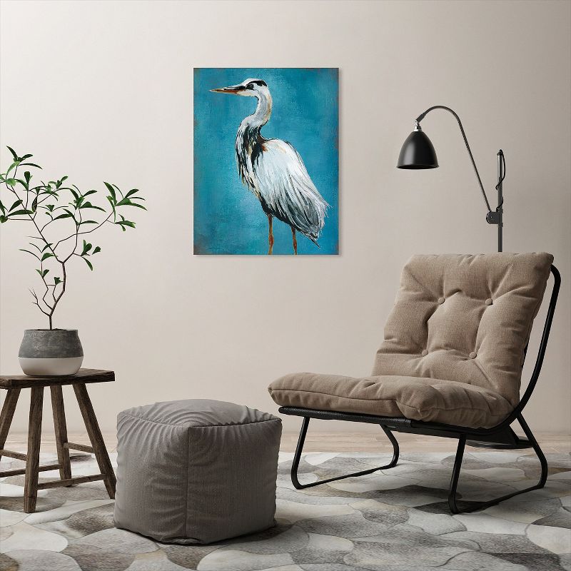 Americanflat Great Blue Heron I by Galaxy Of Graphics Wall Art Canvas - 11" x 14"