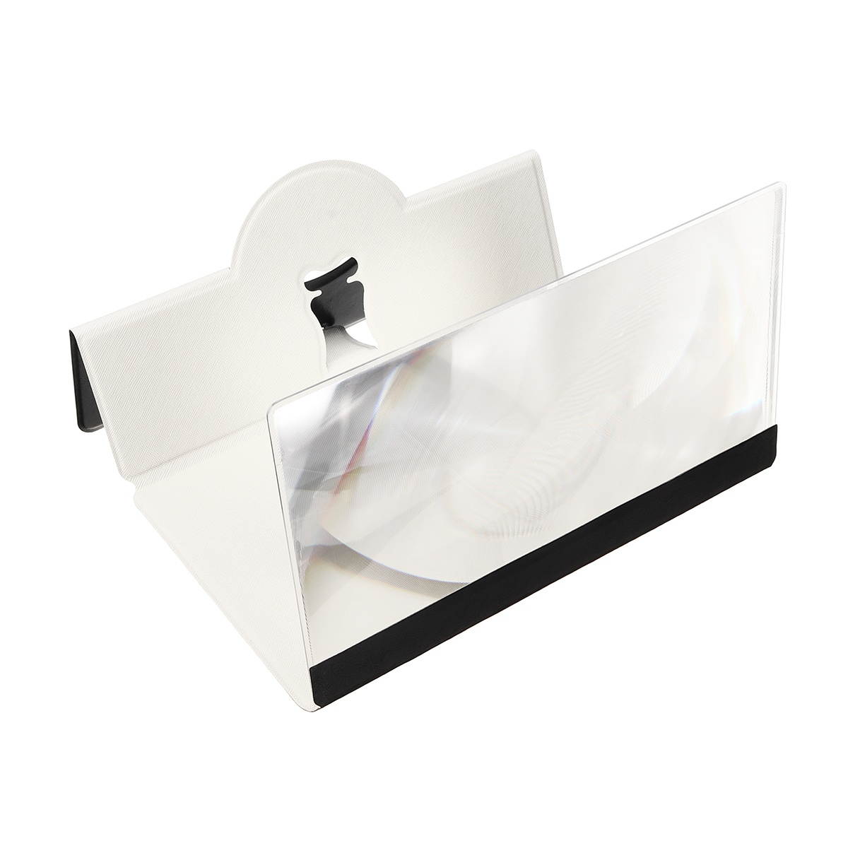 12 Inches Foldable 3D HD Phone Screen Magnifier Movie Video Amplifier PU Leather Cover For Smart Phones iPhone Samsung Blue