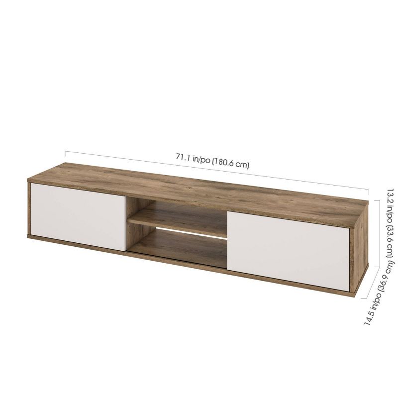 Fom Tv Stand Rustic Brown/Sandstone - Bestar