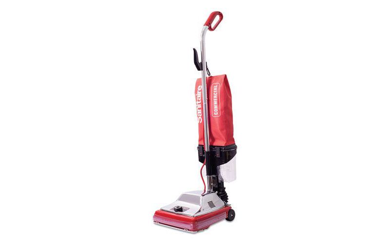 Sanitaire SC887E 7 Amp TRADITION 12 in. Upright Vacuum with Dust Cup - Red/Steel
