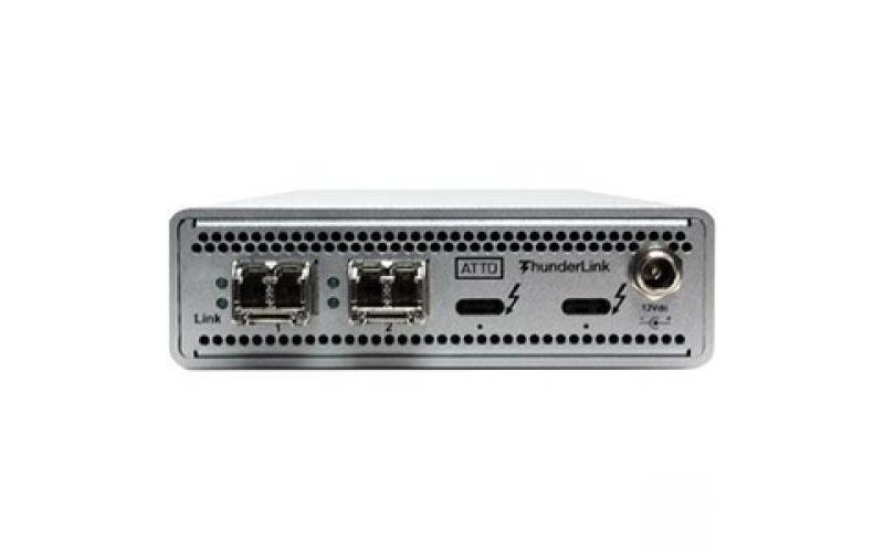 ATTO ThunderLink N3 3102 (SFP+) - Thunderbolt 3 - 2 Port(s) - Optical Fiber