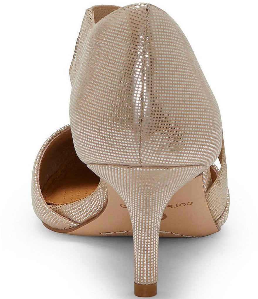 CC Corso Como Denice Leather Asymmetrical Pointed Toe Pumps