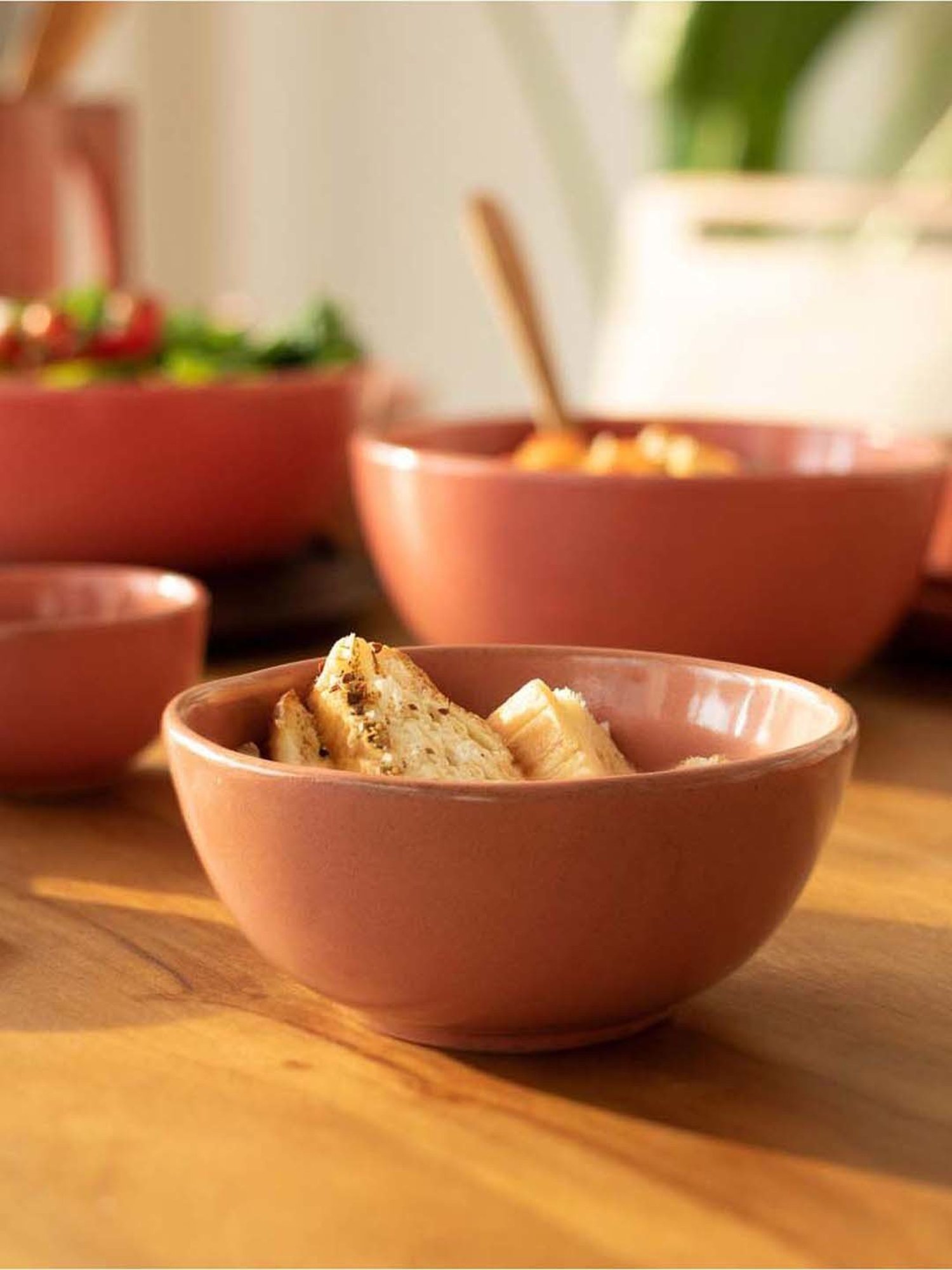 Ellementry Rustic Reef Rust Ceramic Soup Bowl (0.5 L)