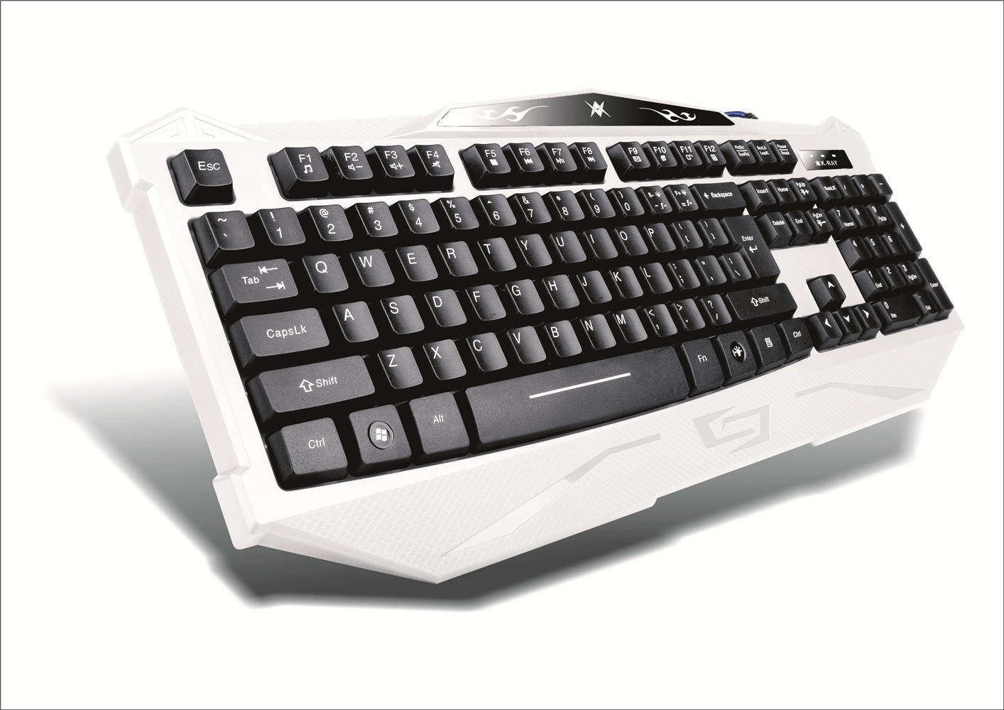 K-RAY K816 Wired Gaming Keyboard with104 Keys, Comfortable Ergonomic Design