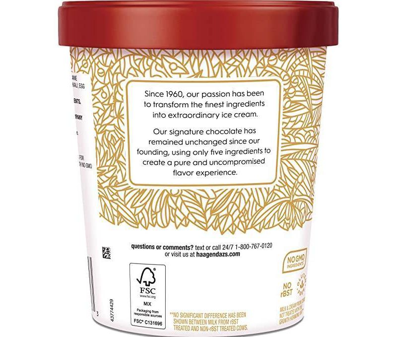 Haagen Dazs Choco Ice Cream - 28oz
