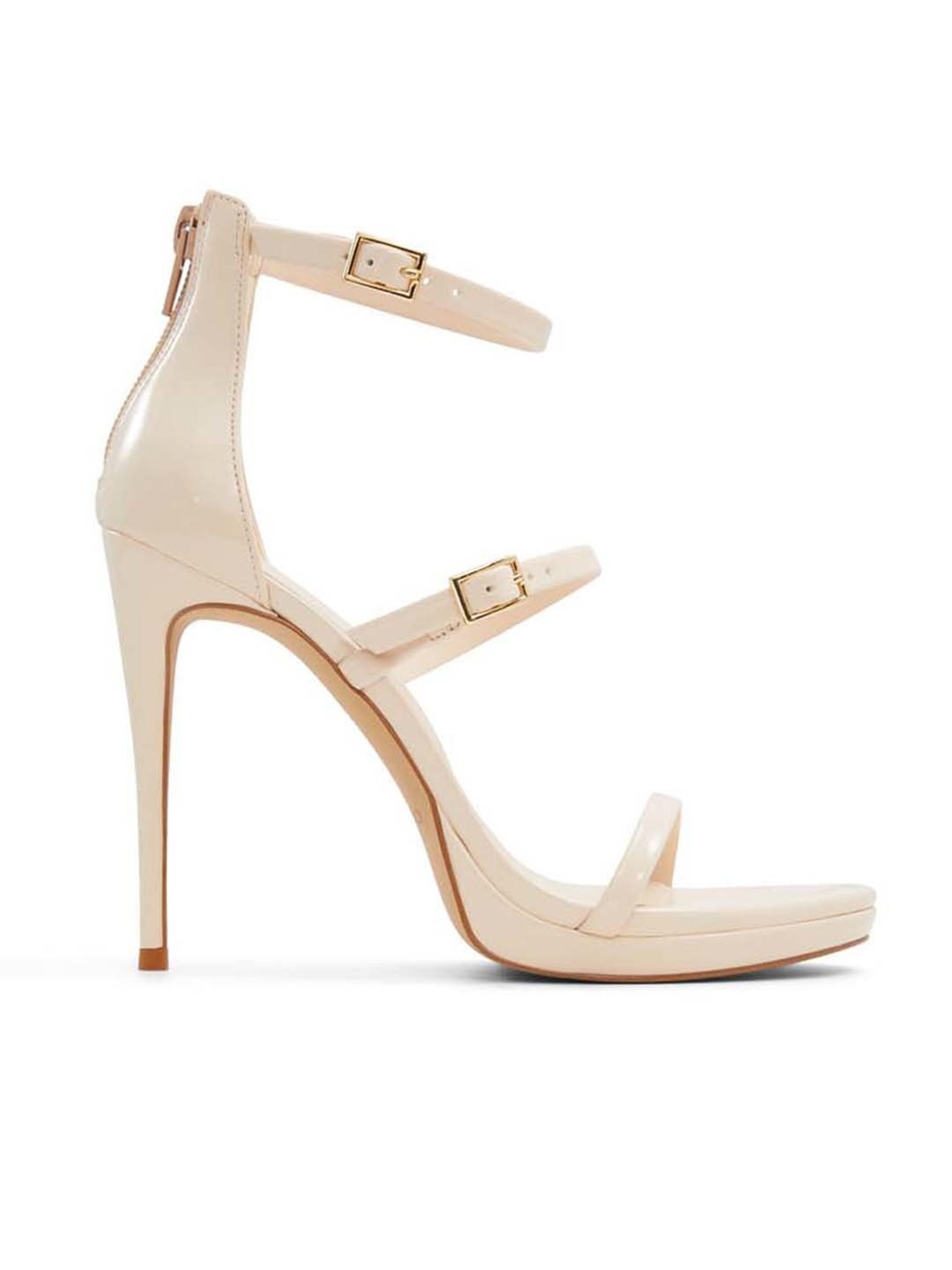 Aldo Women's Levissa Beige Ankle Strap Stilettos