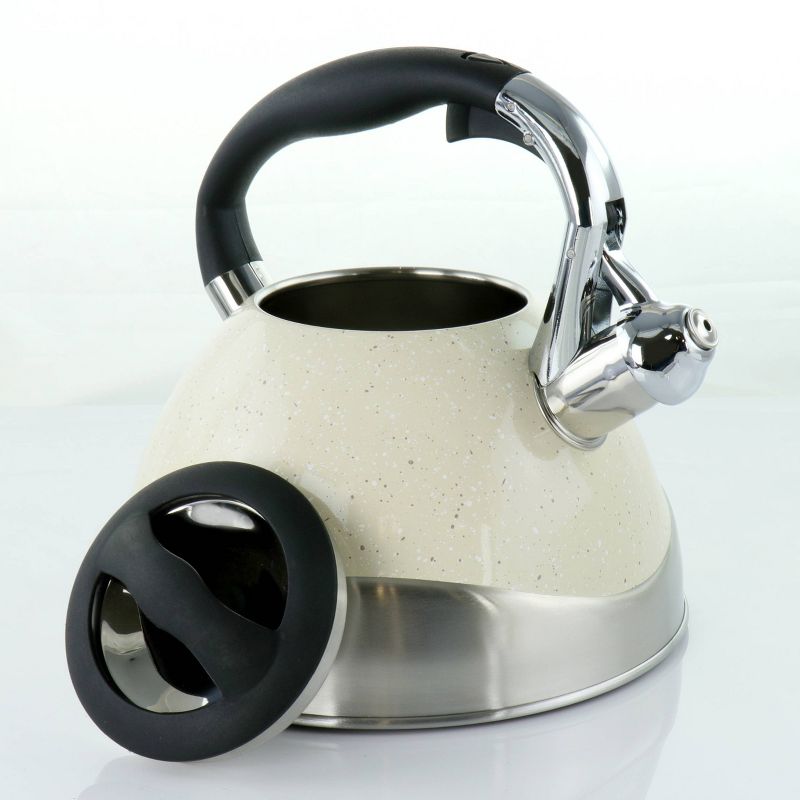 MegaChef 3L Stovetop Whistling Kettle - Light Tan