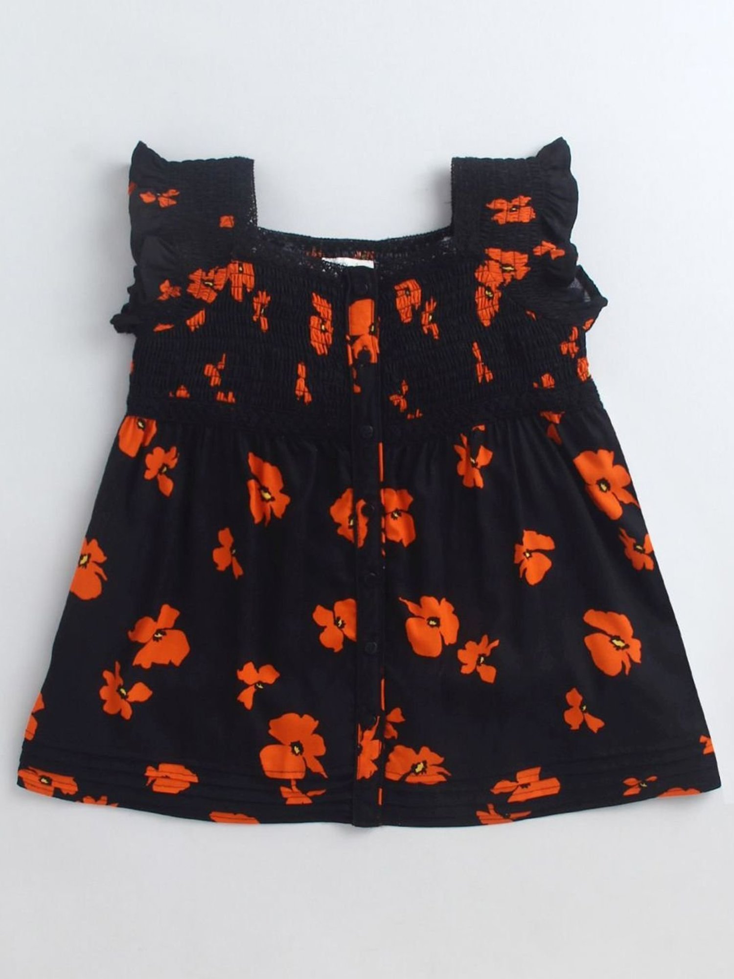 Berrytree Organic Girls Blue Cotton Clouds Print Night Suits