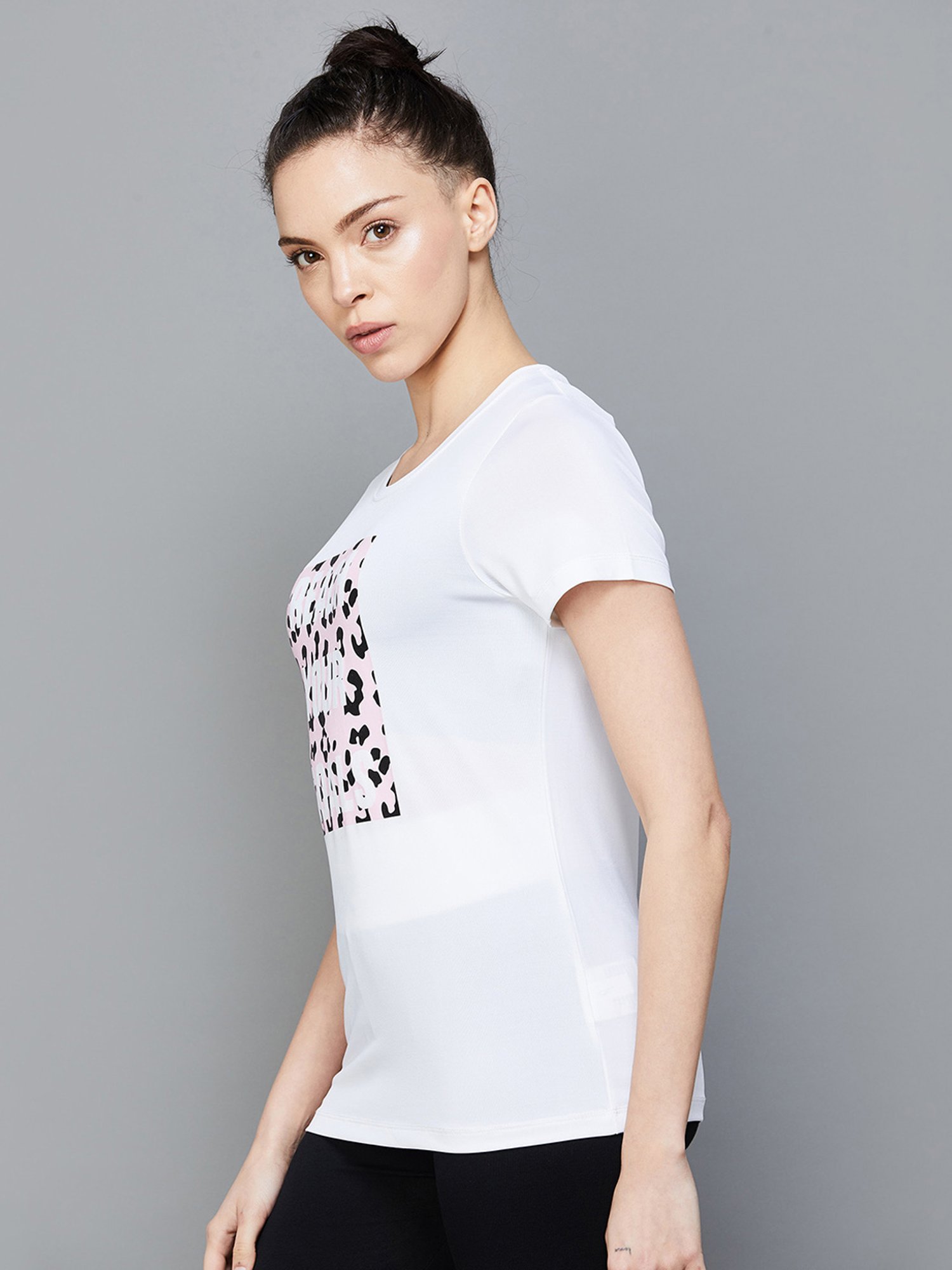KAPPA White Printed Sports T-Shirt