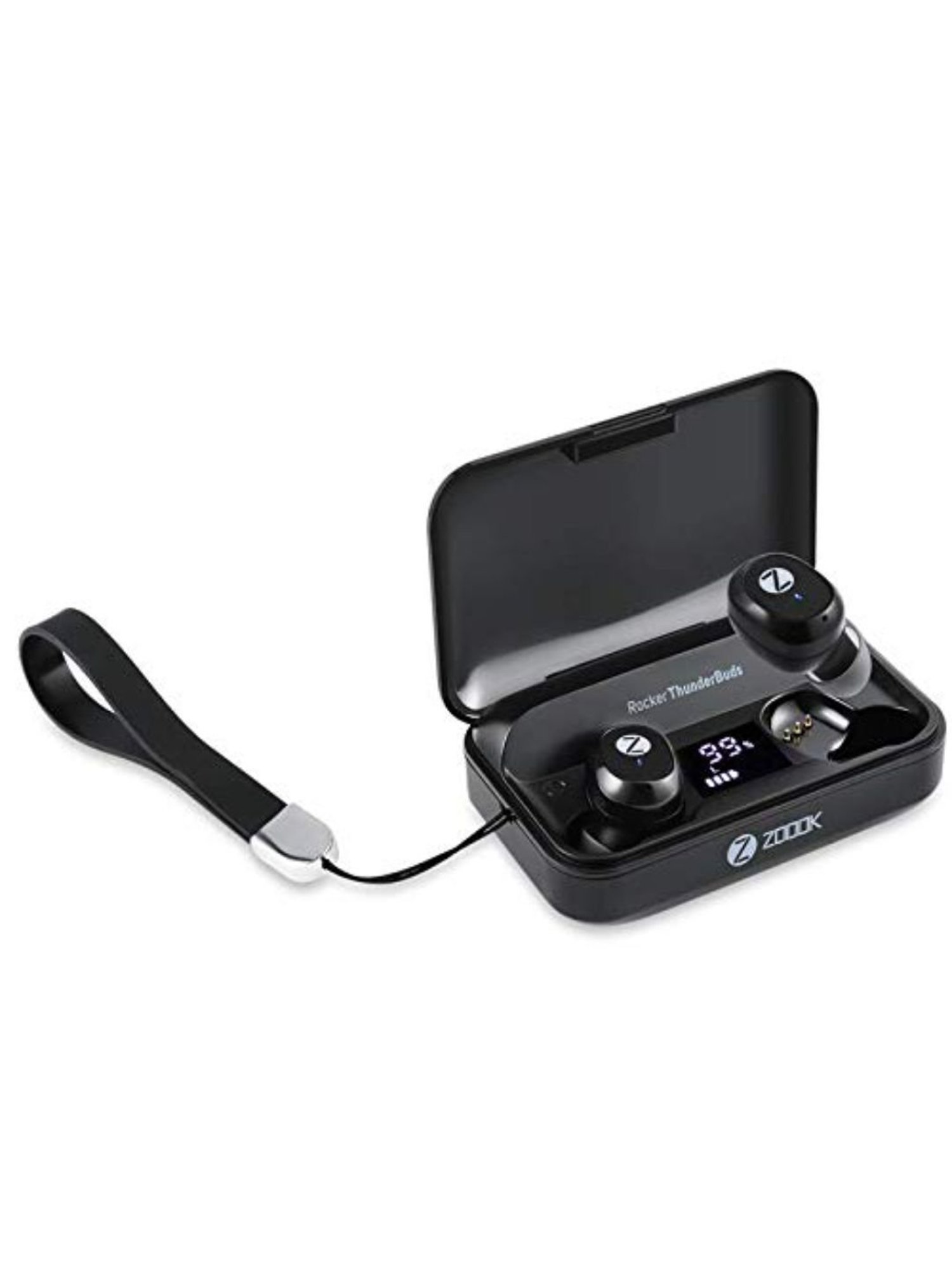 Zoook Rockre Thunder Buds Wireless Earbuds with in-Built Mic (Black)