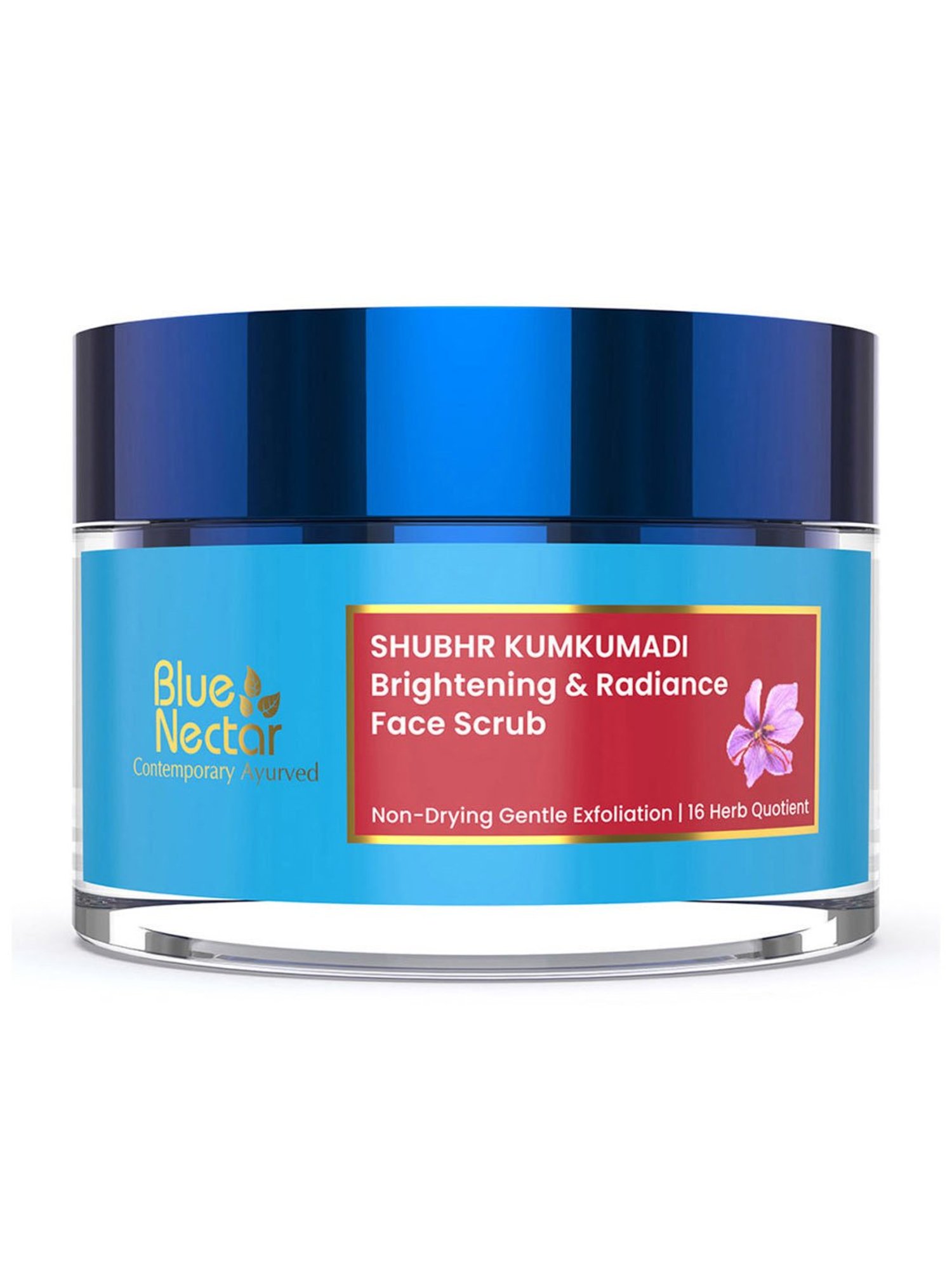 Blue Nectar Shubhr Ayurvedic Kumkumadi Brightening Face Scrub for Men & Women - 50 gm
