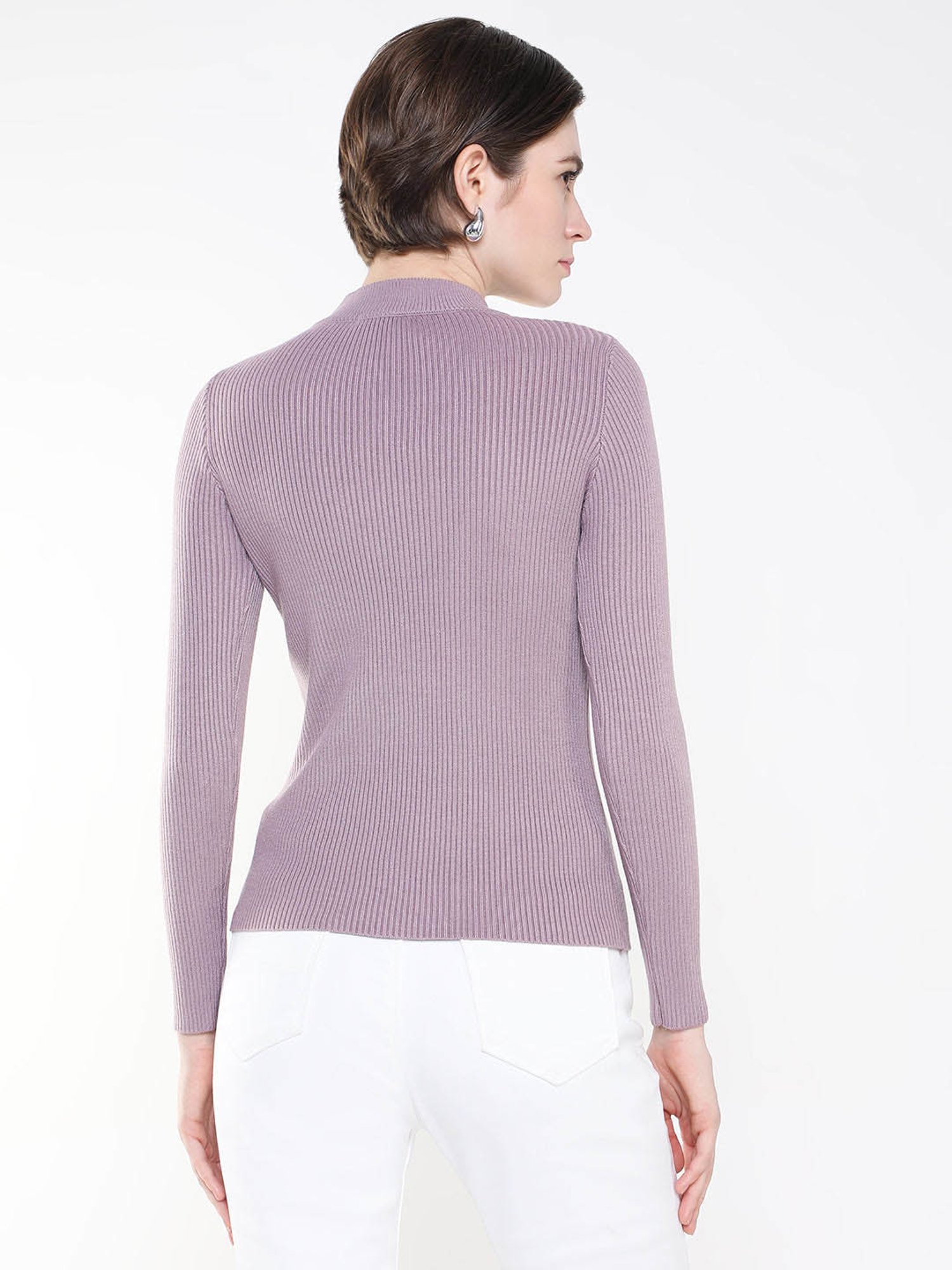 SHOWOFF Lavender Regular Fit Top