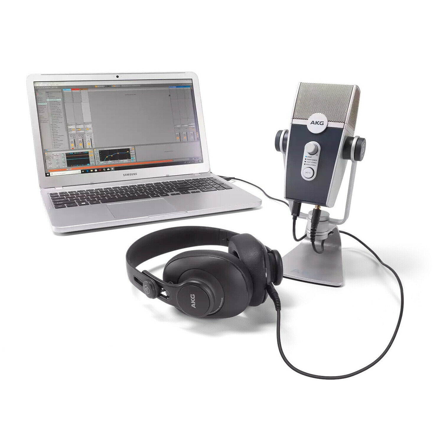 AKG Podcaster Essentials Toolkit w/ Lyra USB Microphone & K371 Headphones