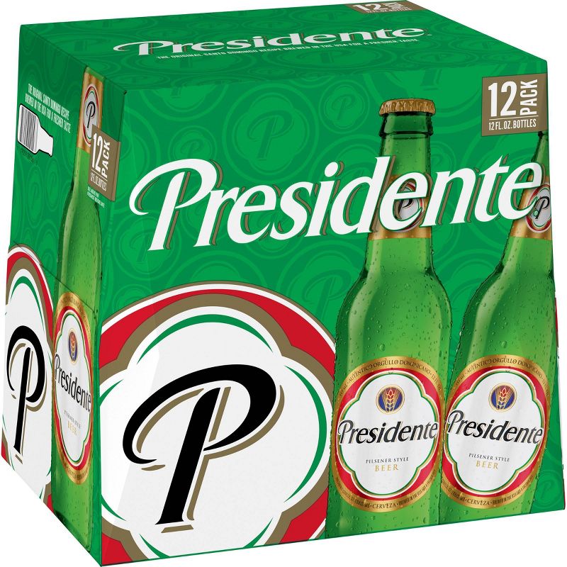 Presidente Pilsner Style Beer - 12pk/12 fl oz Bottles