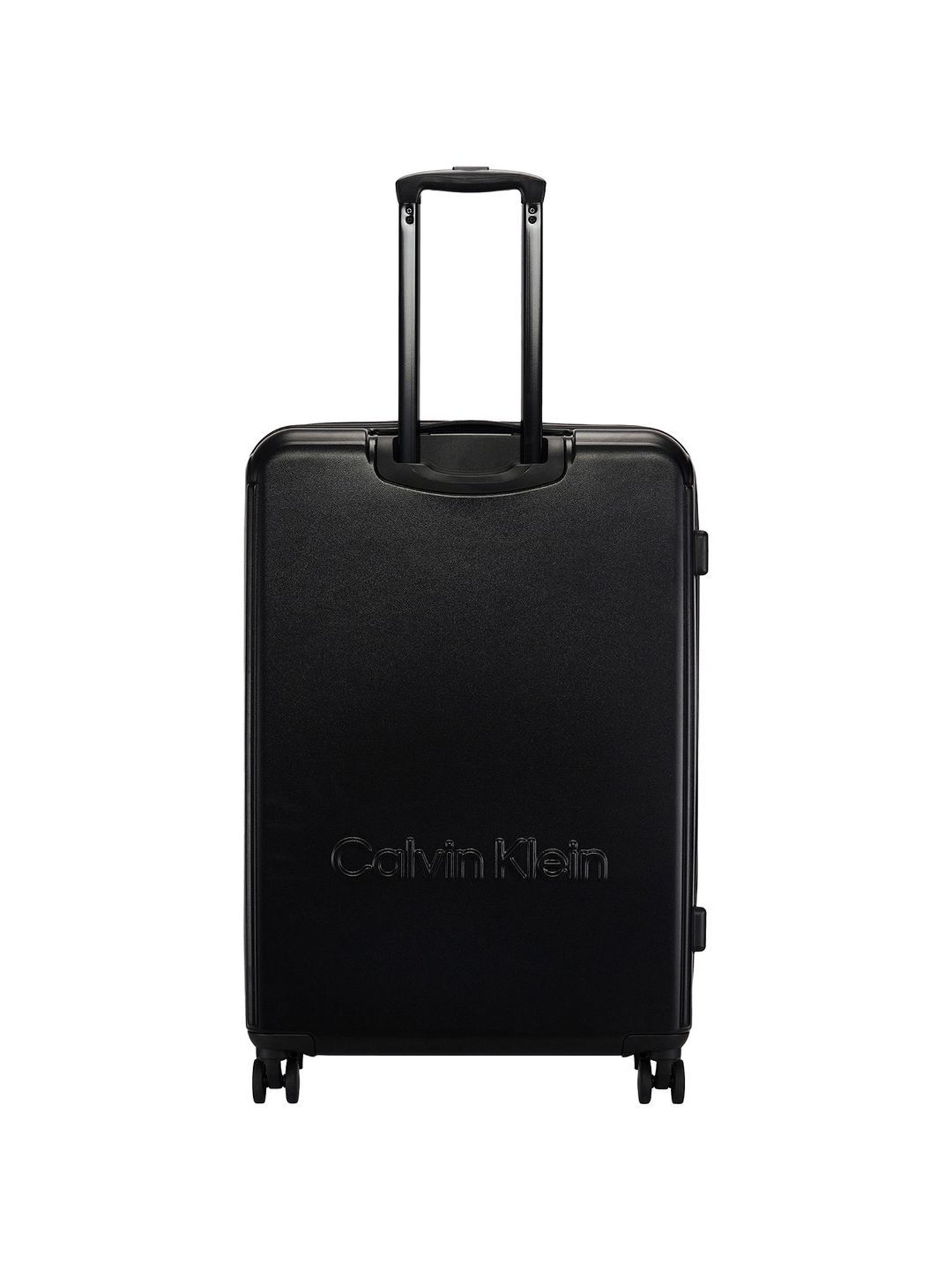 CALVIN KLEIN BLEEKER STREET Black 8 wheels Large Hard Cabin Trolley Bag