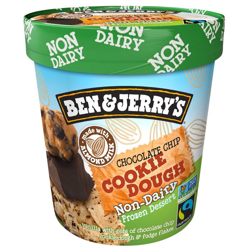 Ben & Jerry's Non-Dairy Ice Cream Chocolate Chip Cookie Dough Frozen Dessert - 16oz