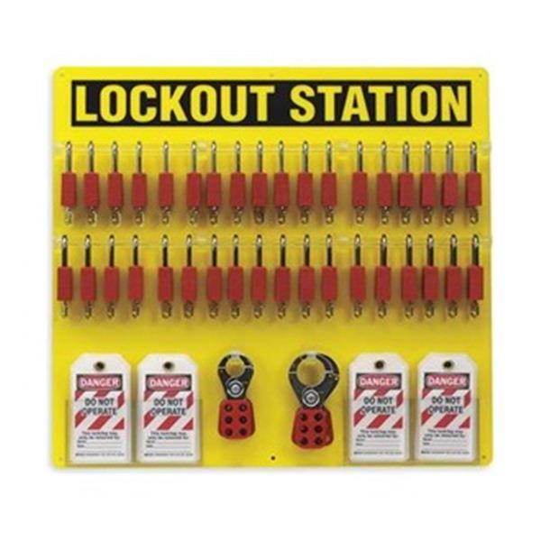 Lockout Station, Filled, 78 Components