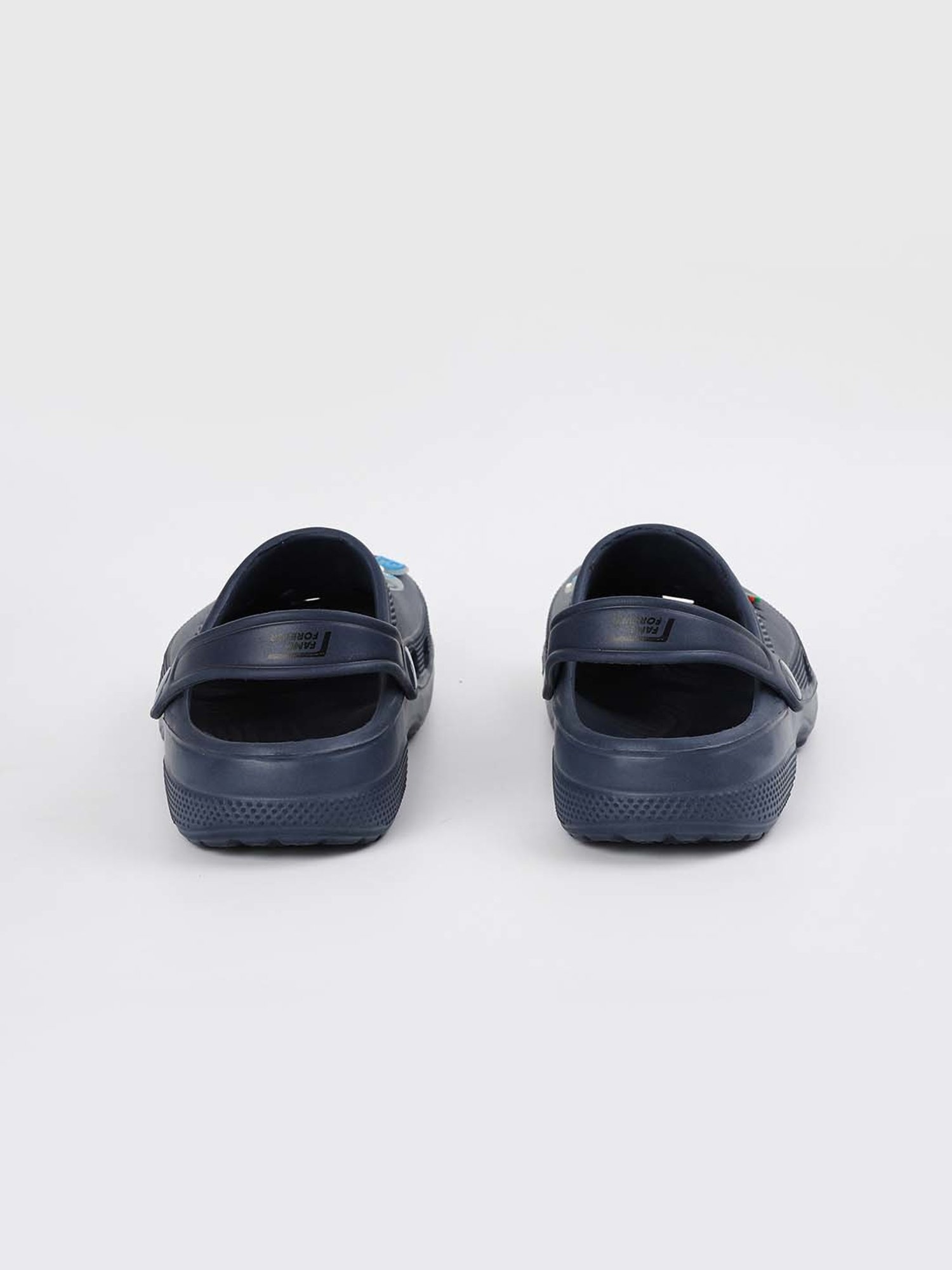 FAME FOREVER Kids Navy Back Strap Clogs