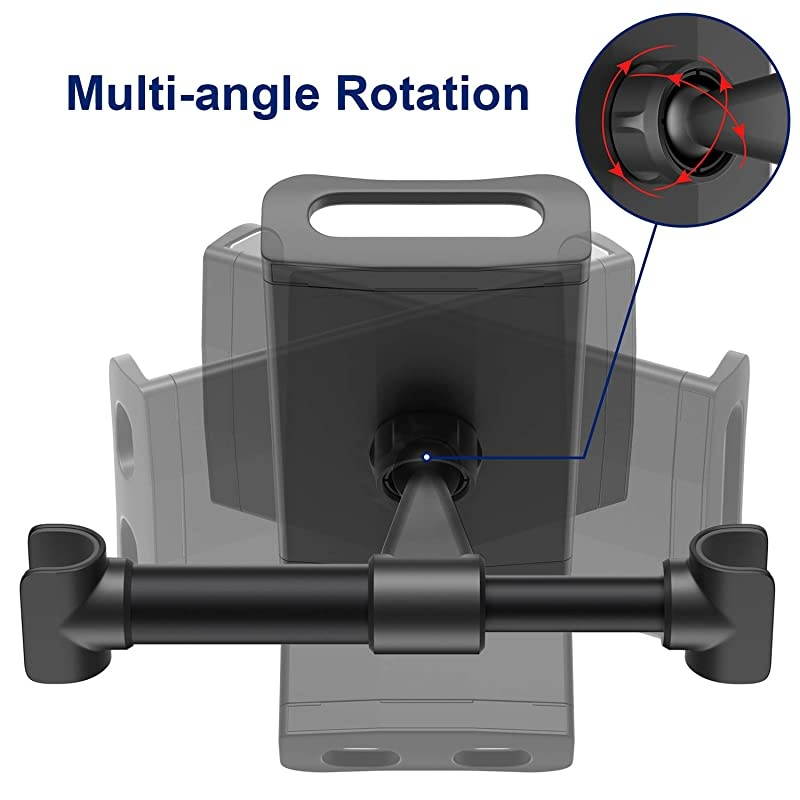Car Headrest Tablet Mount Holder Compatible with SmartphonesTablets Switch 47105 Headrest Posts Width 41in59inBlack