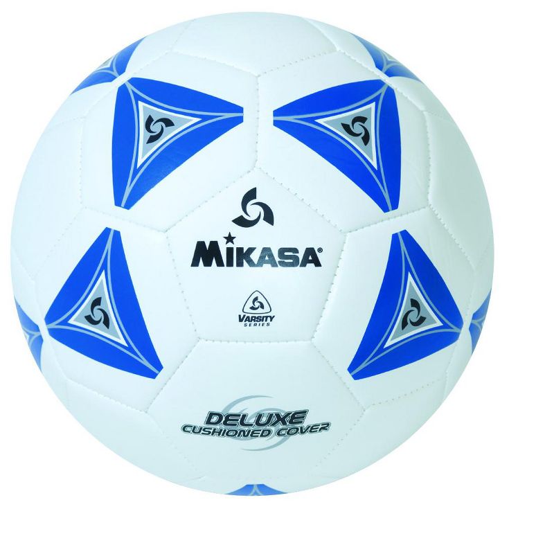 Mikasa No 3 Deluxe Cushioned Soccer Ball, Blue/White