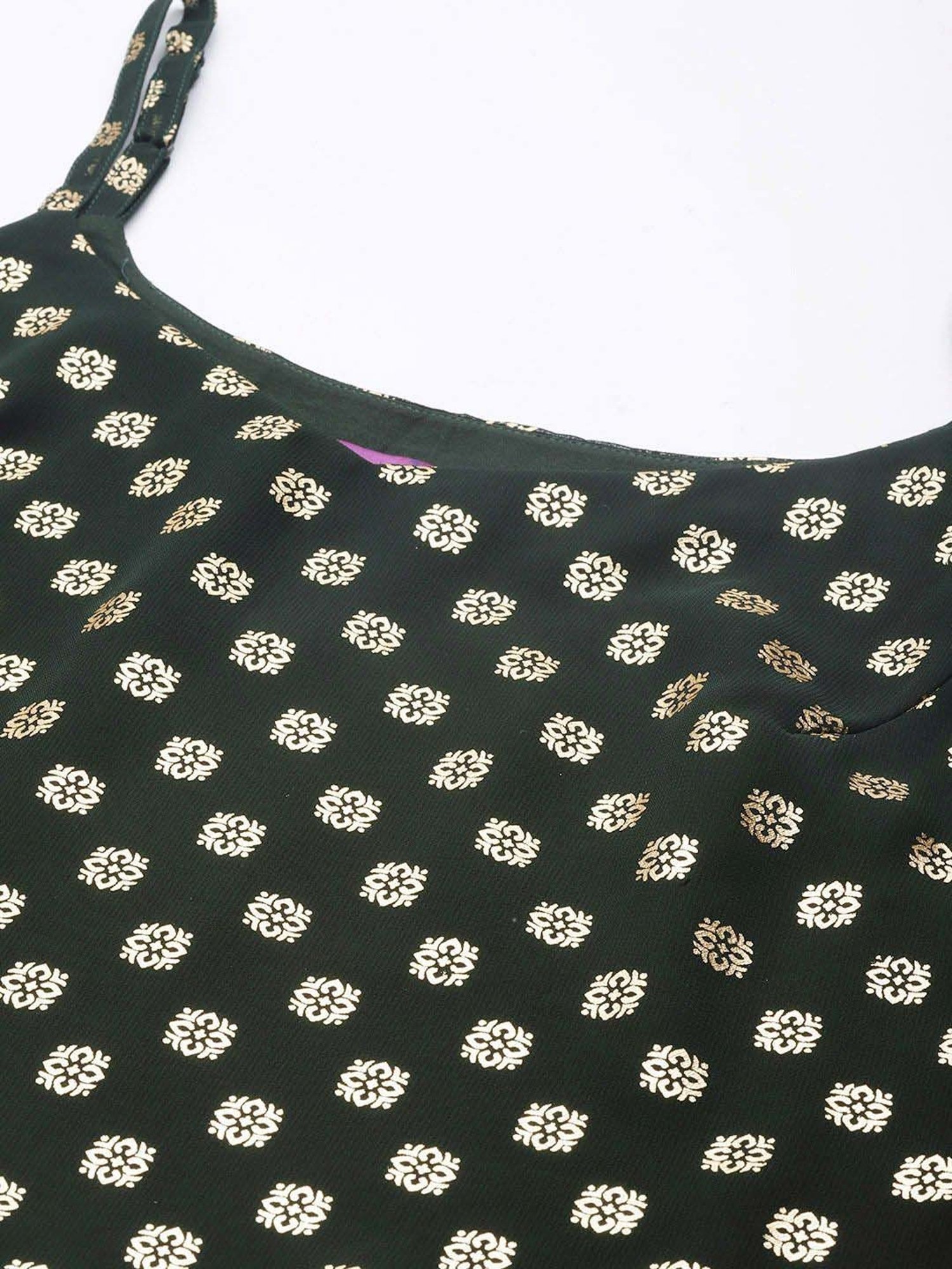 Libas Green Printed Georgette Co-Ords