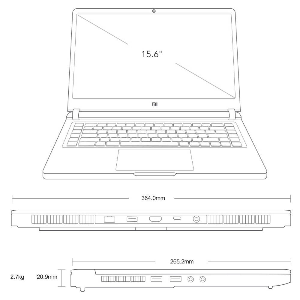 Xiaomi Mi Gaming Notebook 2019 Laptop 15.6 inch Intel Core i5-9300H/i7-9750H GeForce GTX 1660Ti/RTX2060