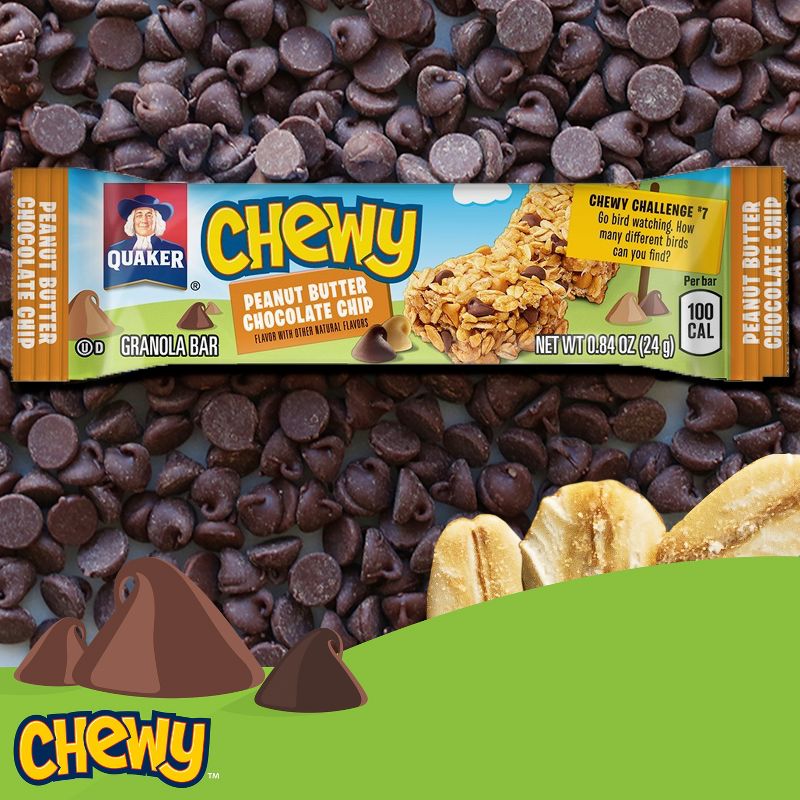 Quaker Chewy Peanut Butter Chocolate Chip Granola Bars - 8ct