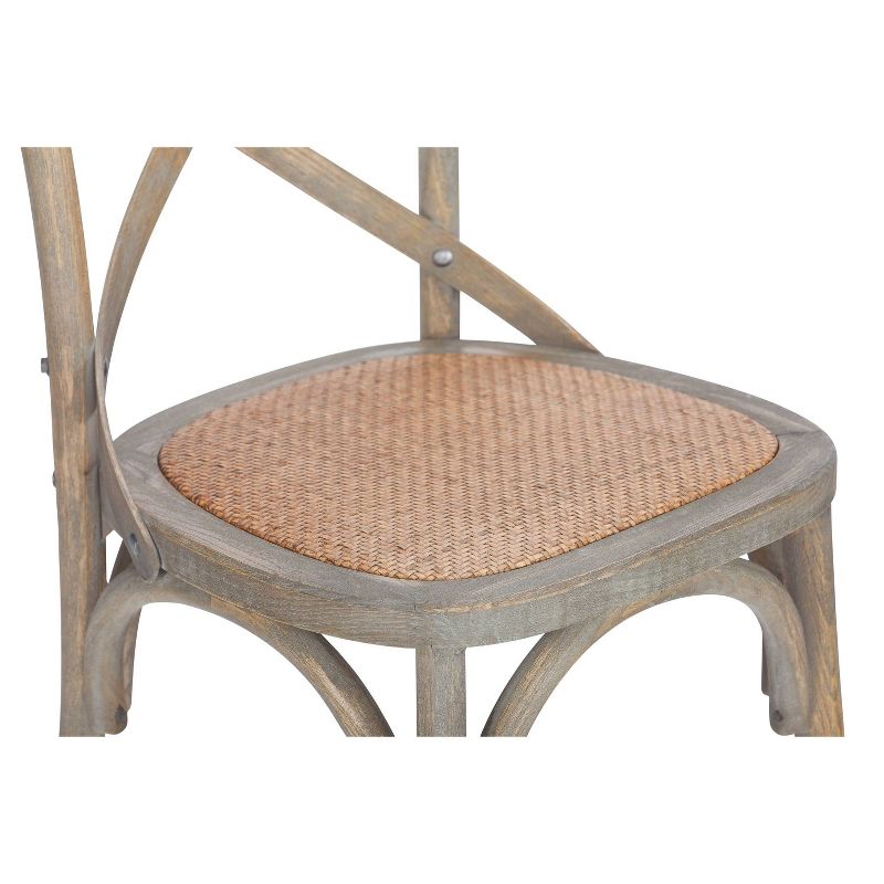 Donovan Mid Century Crossback Chair Weathered Oak - Poly & Bark