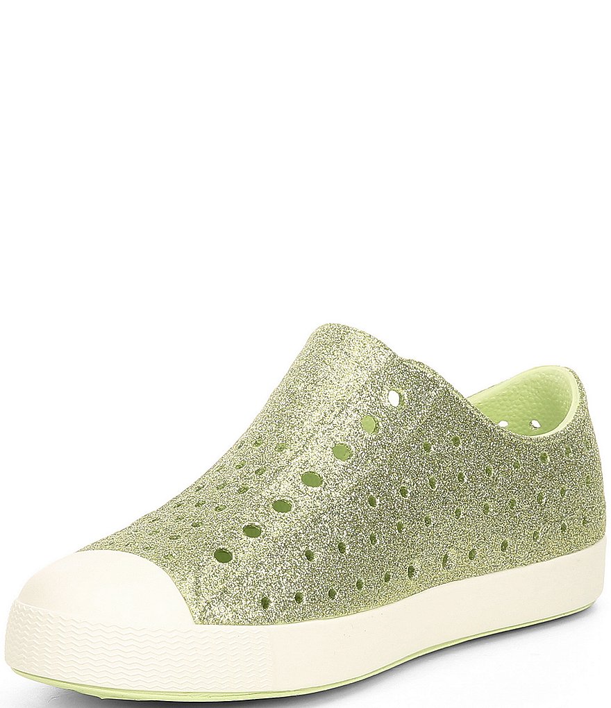 Native Girls' Jefferson Bling Glitter Slip-On Sneakers (Youth)
