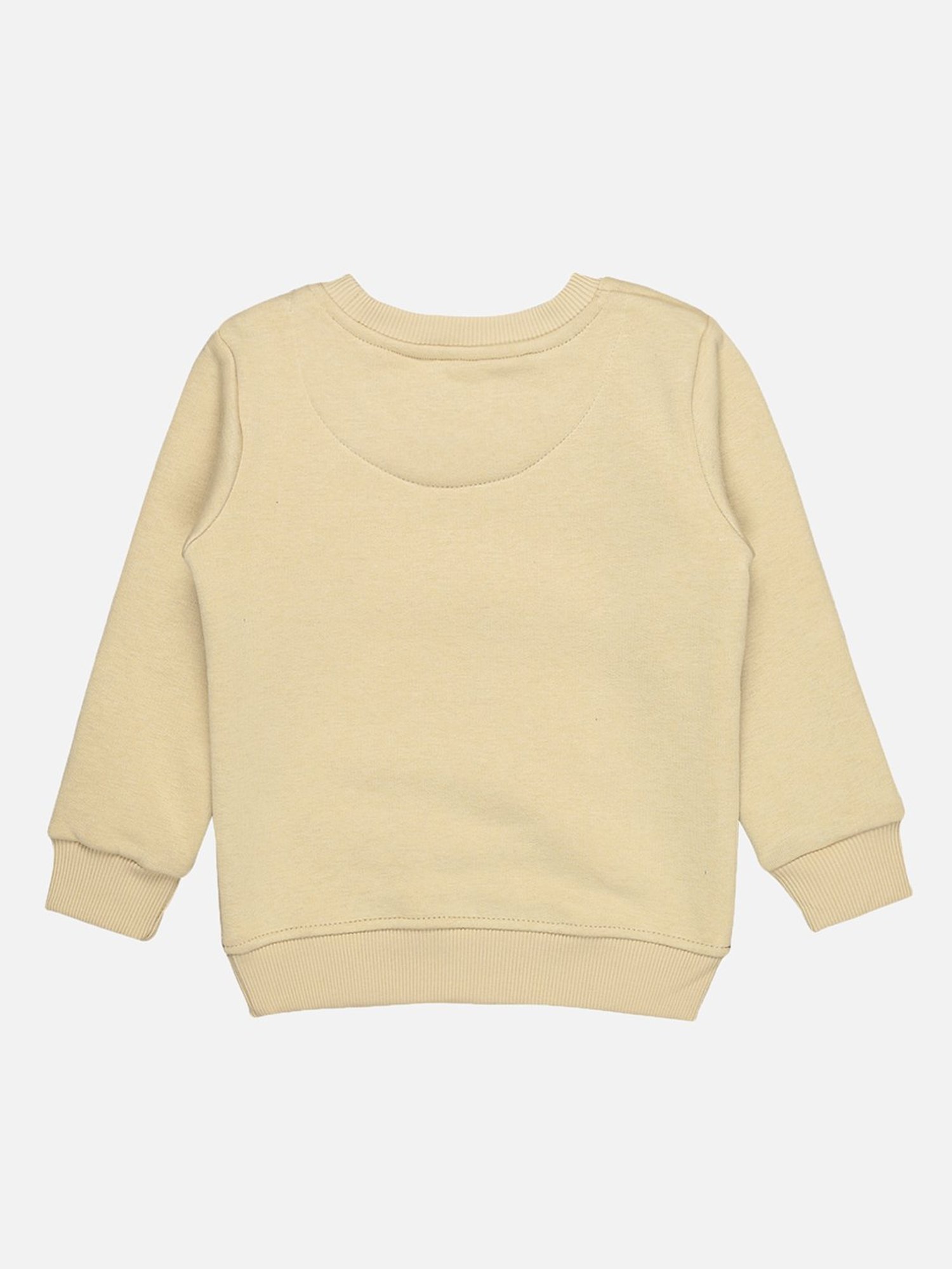 Bodycare Kids Beige Printed Full Sleeves Sweatshirt
