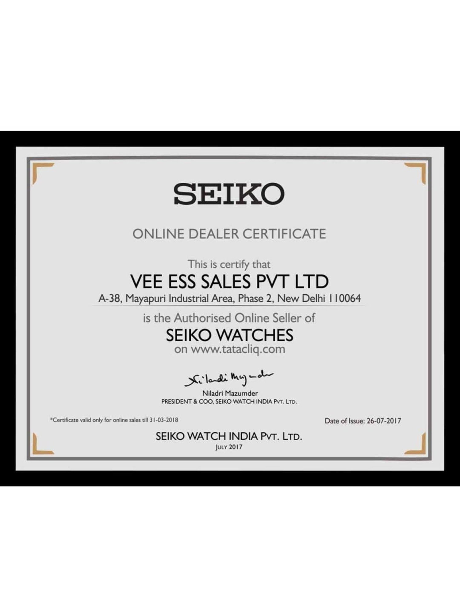 Seiko Premier SPC159P1 Watch for Men