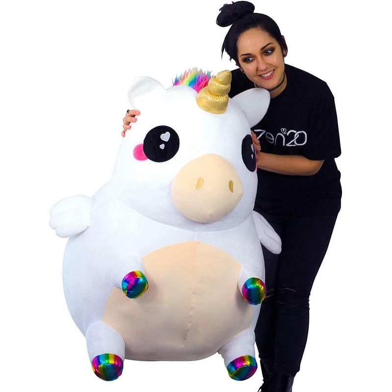 Se7en20 Glitter Galaxy Rainbow Unicorn 48 Inch Stuffed Animal Plush